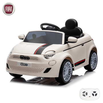 Fiat 500e Auto Elettrica per Bambini con Telecomando - Bianca