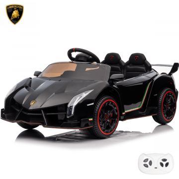 Auto elettrica per bambini Lamborghini Veneno nera