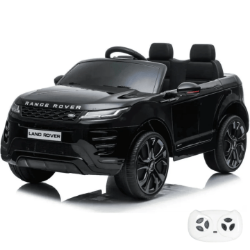 Range Rover elektrische kinderauto Evoque wit schuin
