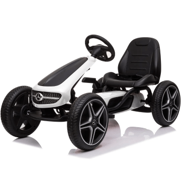 Mercedes go-kart bianco