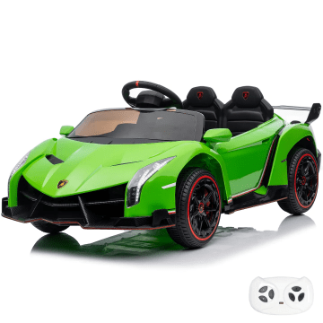 Auto elettrica per bambini Lamborghini Veneno verde