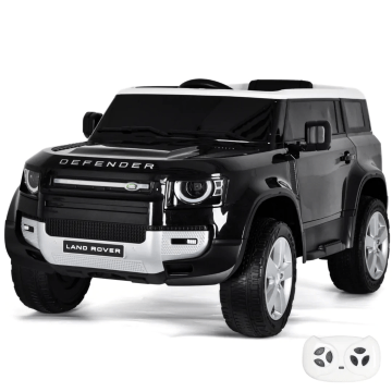 Auto elettrica per bambini Landrover Defender nera