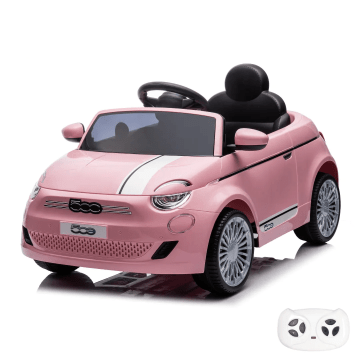 Fiat 500e Auto Elettrica per Bambini con Telecomando - Rosa