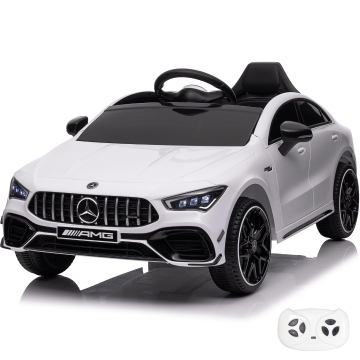 Mercedes CLA45s AMG Auto Elettrica per Bambini 12V - Bianco