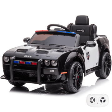 Macchina della Polizia per Bambini Dodge SRT 12V - Nero